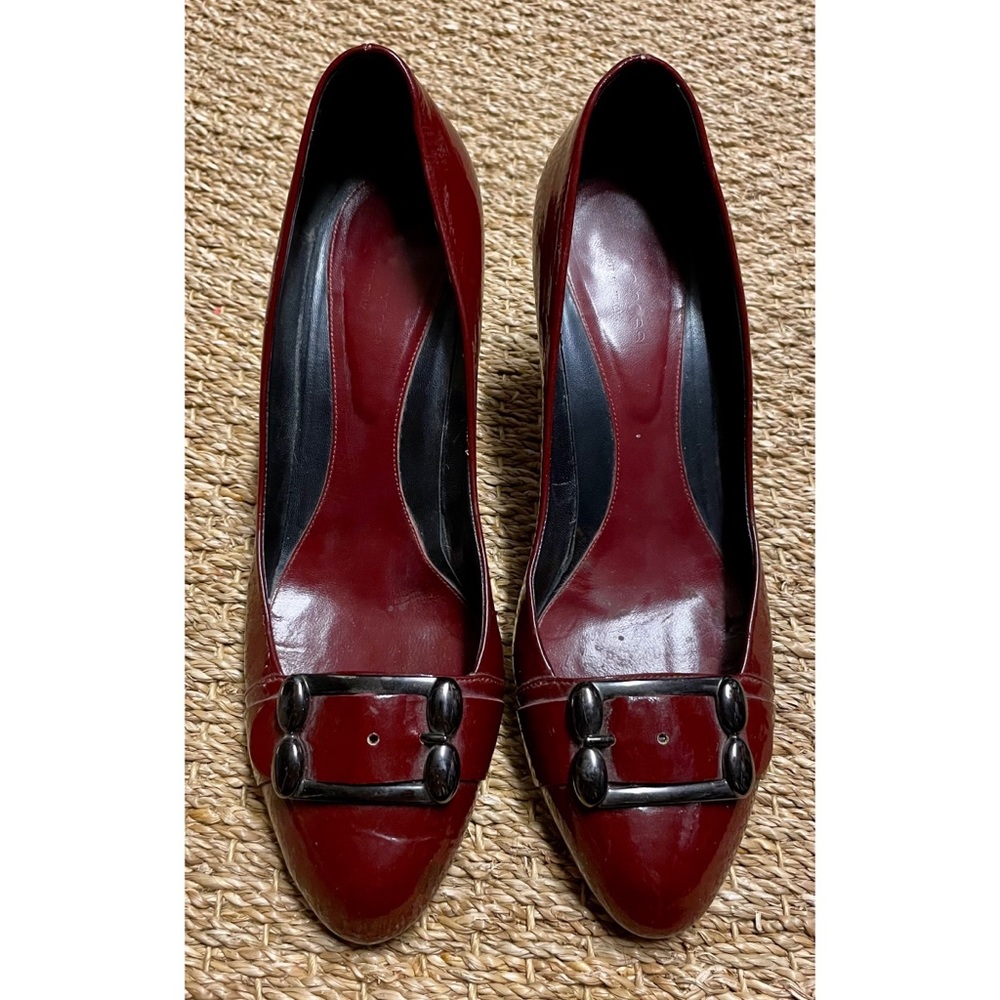 Sergio Rossi Red Patent Leather Heels Size 41